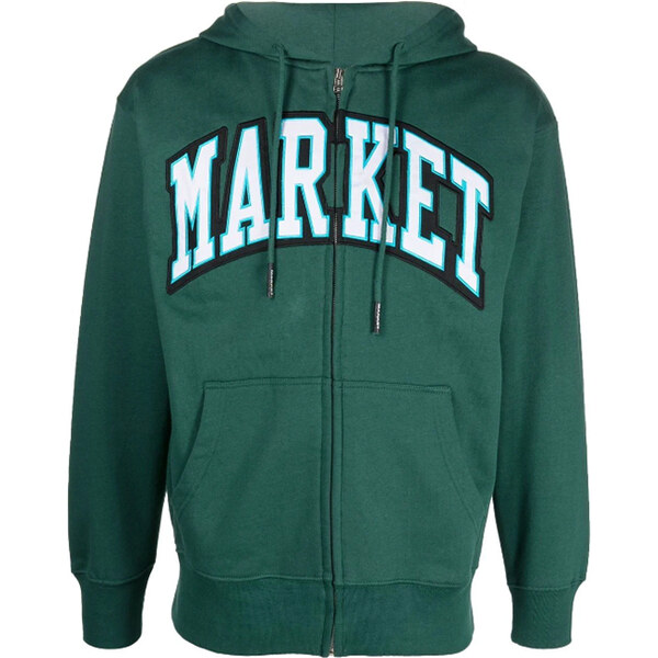 Market Arc Zip-Up Green - Pánske - Mikina MARKET - Zelené - 397000384 66356314