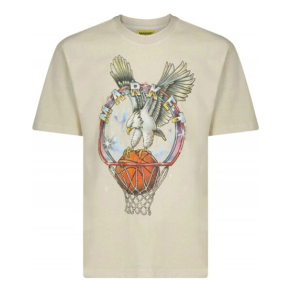 Market Dunking Eagle Tee Cream - Pánske - Tričko MARKET - Viacfarebné 66356325