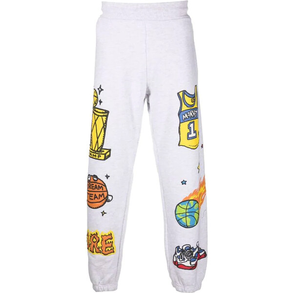 Market Memorabilia Sweatpants - Pánske - Nohavice MARKET - Sivé - 66356343