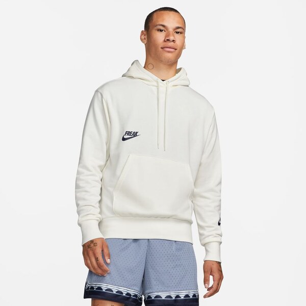 Nike Giannis Pullover Basketball Sail - Pánske - Mikina Nike - Biele - 66356430