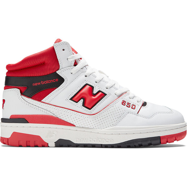 New Balance 650 White Red - Pánske - Tenisky New Balance - Biele - 66356496