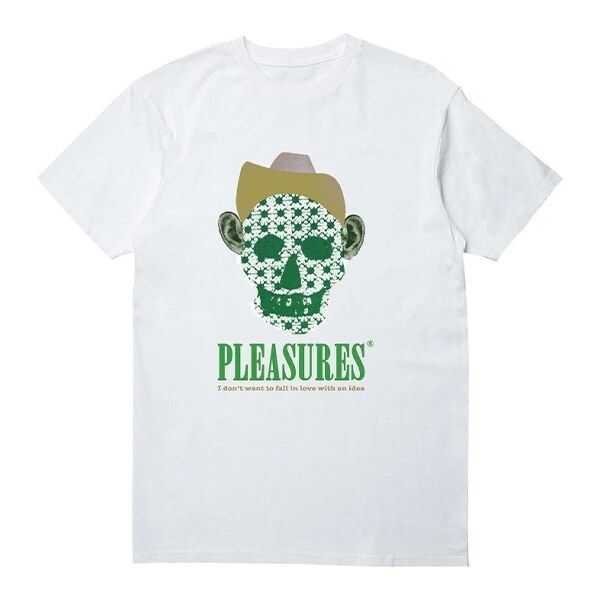 Pleasures Cowboy Tee White - Pánske - Tričko Pleasures - Biele - 66356550