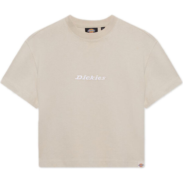 Dickies S/S Loretto W Tee Cement - Dámske - Tričko Dickies - Hnedé - 66356735