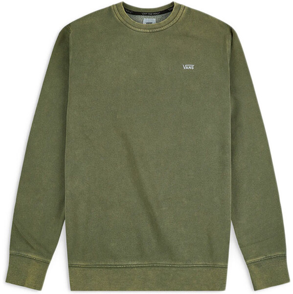 Vans Comfycush Washed Crewneck Military Green - Pánske - Mikina Vans - 66356749