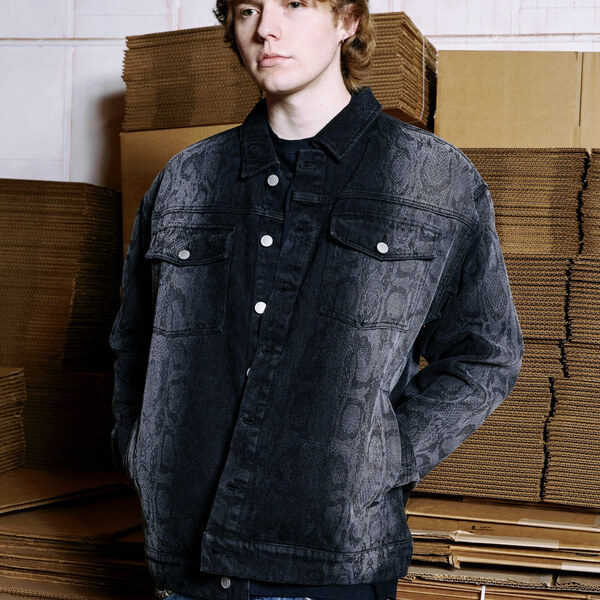 Pleasures Encore Trucker Jacket Black - Pánske - Bunda Pleasures - 66555309