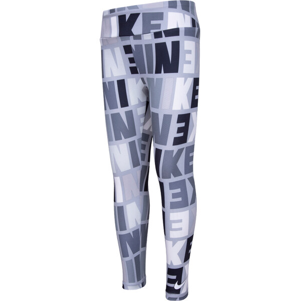Nike Girls Block Print AOP Leggings Light Smoke Grey - Detské - Legíny 66356938