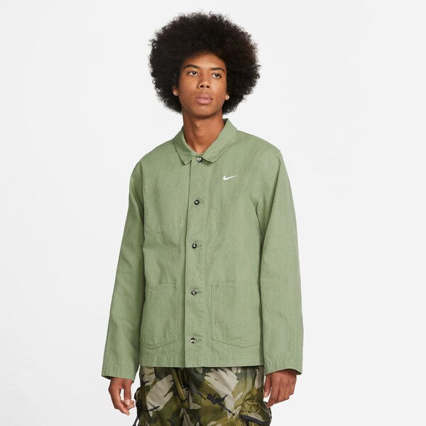 Nike Life Unlined Chore Coat Jacket Oil Green - Pánske - Bunda Nike - 66357005