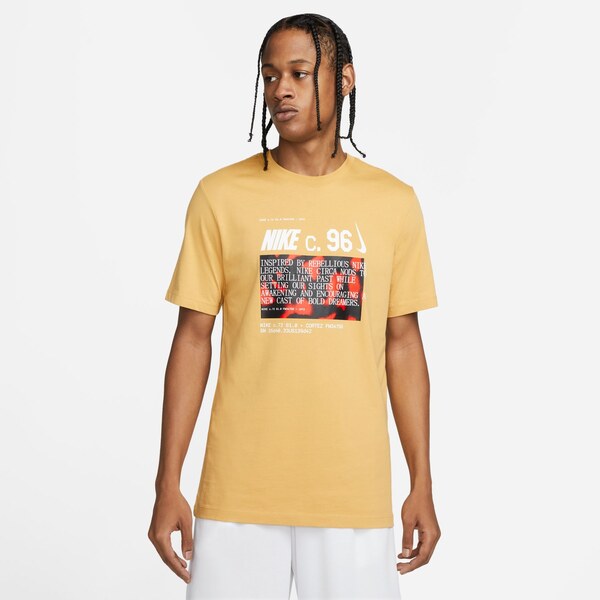 Nike Circa Tee Wheat Gold - Pánske - Tričko Nike - Žlté - DZ2687-725 66357004