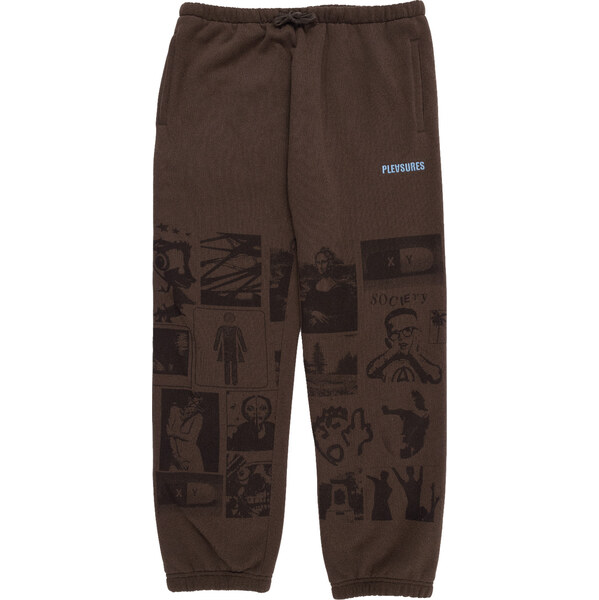 Pleasures Choices Sweatpants Brown - Pánske - Tepláky Pleasures - 66357056
