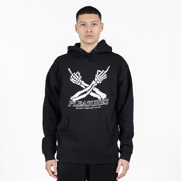 Pleasures Dont Care Black - Pánske - Mikina Pleasures - Čierne - 66357062