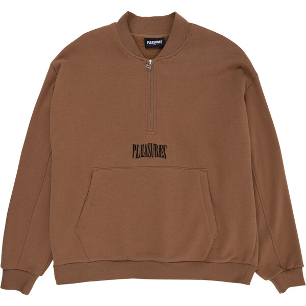 Pleasures Karat Quarter Fleece Zip Leather - Pánske - Mikina Pleasures 66357085