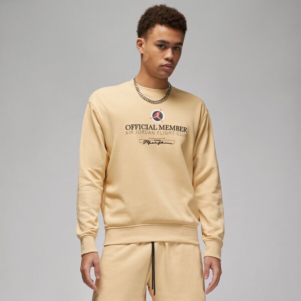 Jordan Flight MVP Lightweight Fleece Crewneck Sesame - Pánske - Mikina 66357285