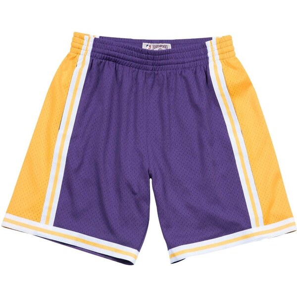 Mitchell & Ness NBA LA Lakers 84-85 Swingman Road Shorts - Pánske - 66357331