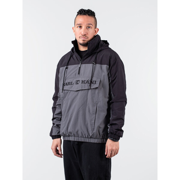 Karl Kani Retro Split Windbreaker Anthracite/Black - Pánske - Bunda 66357369