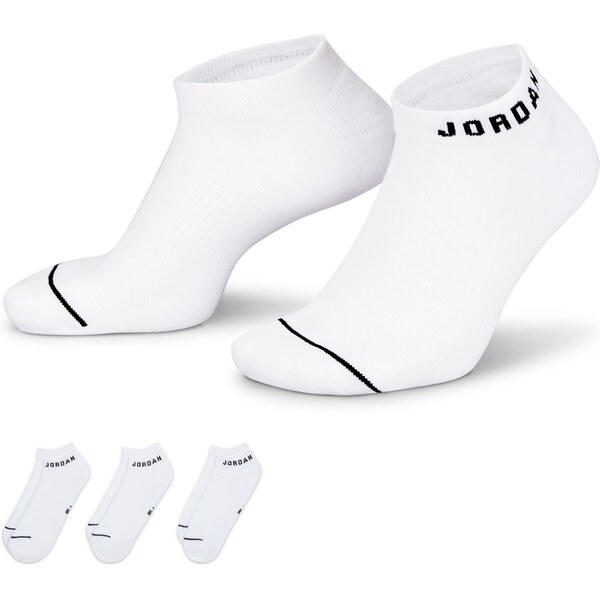 Jordan Everyday No-Show 3-Pack Socks White - Unisex - Ponožky Jordan - 66357414