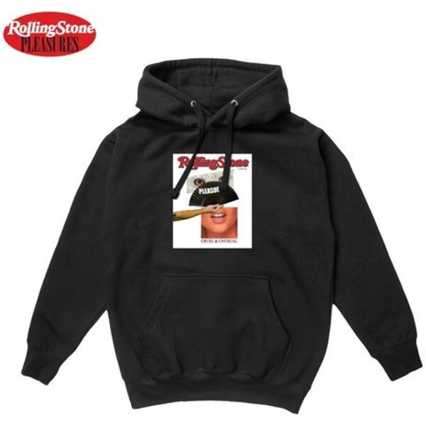 Pleasures Rolling Stone Black - Pánske - Mikina Pleasures - Čierne - 66357436