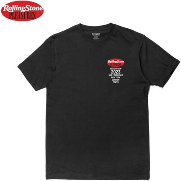 Pleasures Rolling Stone Tee Black - Pánske - Tričko Pleasures - Čierne 66357435
