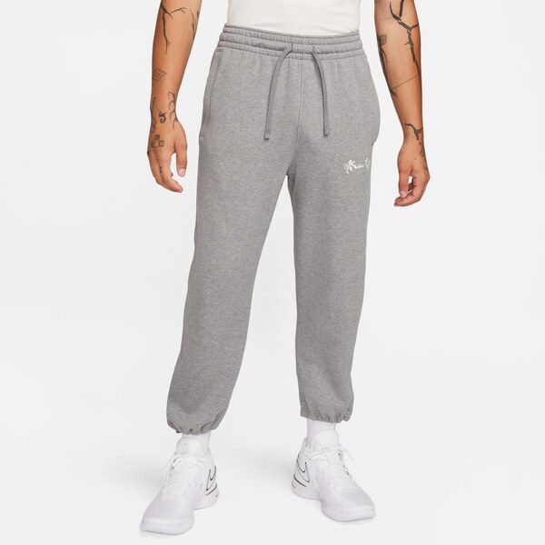 Nike LeBron Open Hem Fleece Pants Carbon Heather - Pánske - Nohavice 66357590