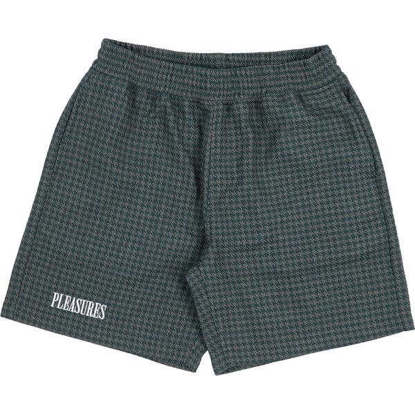 Pleasures Intercept Houndstooth Shorts Forest Green - Pánske - Kraťasy 66357604