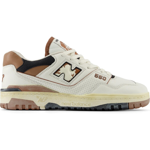 New Balance 550 - Sea Salt / Vintage Brown - Pánske - Tenisky New 66357994