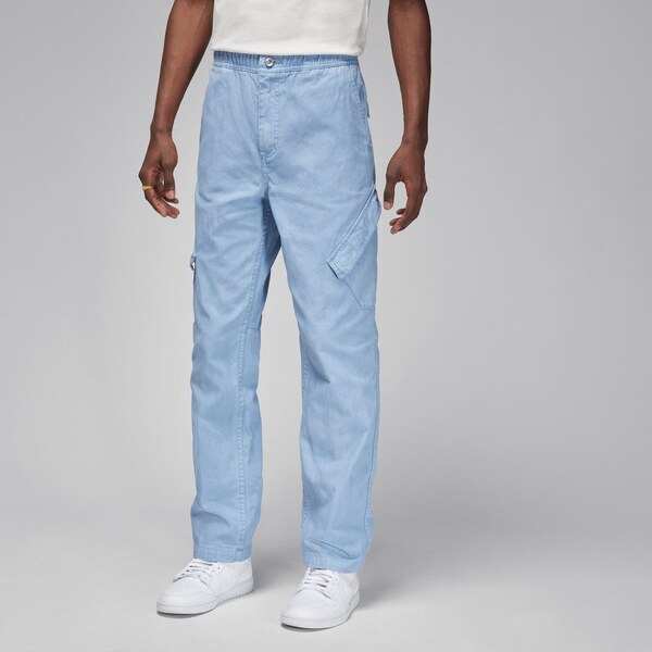 Jordan Essentials Washed Chicago Pants Blue Grey - Pánske - Nohavice 66358029