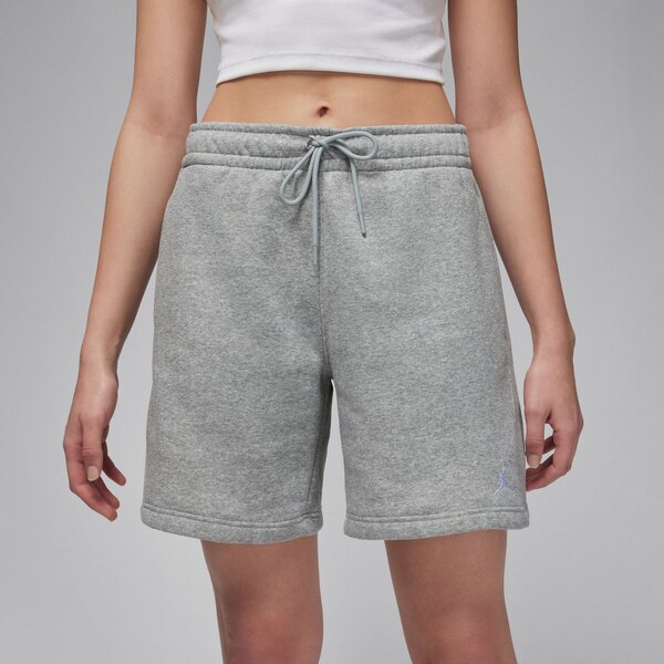 Jordan Brooklyn Fleece Wmns Shorts Heather Grey - Dámske - Kraťasy 66358457