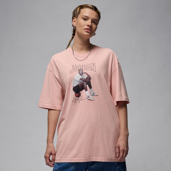 Jordan Wmns Oversized Graphic Tee Pink Glaze - Dámske - Tričko Jordan 66358463