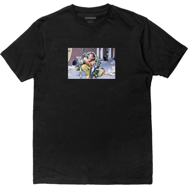 Pleasures Sir Smoke Tee Black - Pánske - Tričko Pleasures - Čierne - 66358596