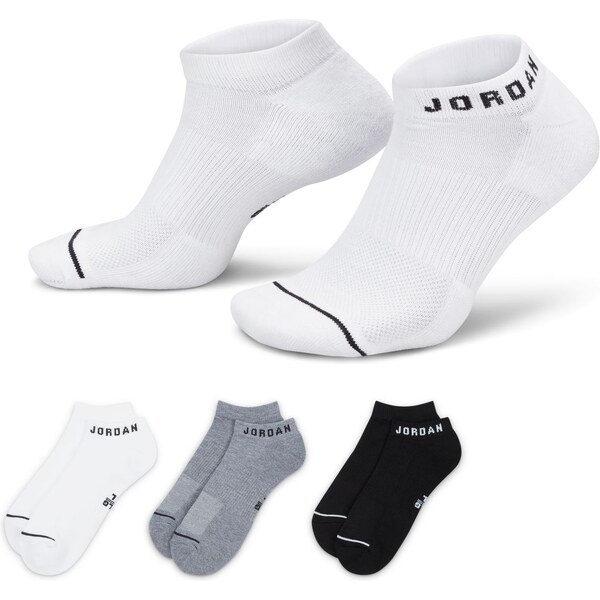 Jordan Everyday No-Show Socks 3-Pack Multi-Color - Unisex - Ponožky 66358689