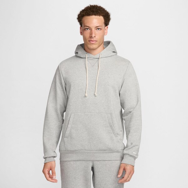 Nike Standard Issue Mens Dri-FIT Pullover Basketball Hoodie Grey - 66358707