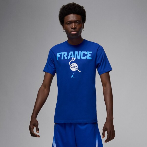 Jordan Dri-FIT France Basketball Tee - Pánske - Tričko Jordan - Modré 66358712
