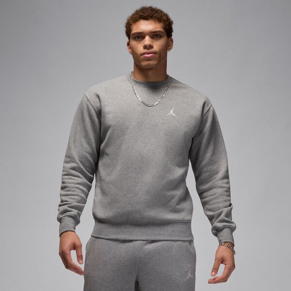Jordan Brooklyn Fleece Crewneck Grey - Pánske - Mikina Jordan - Sivé - 66358755