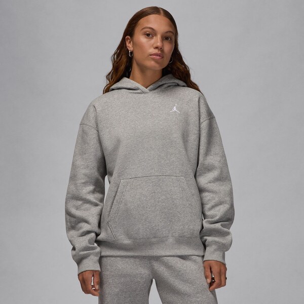 Jordan Brooklyn Fleece Wmns Pullover Hoodie Heather Grey - Dámske - 66359125