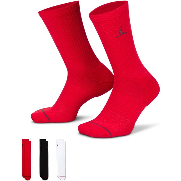 Jordan Everyday Crew Socks 3-Pack Multi-Color - Unisex - Ponožky 66358766