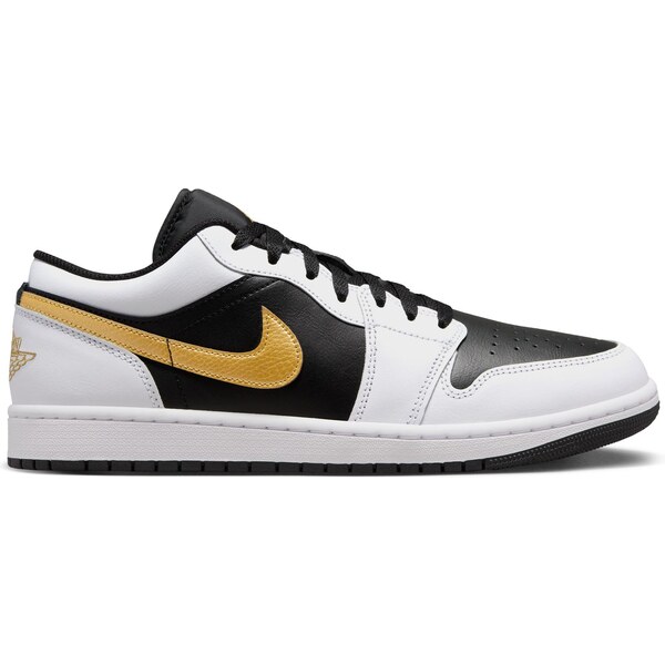 Air Jordan 1 Low Gold Swoosh - Pánske - Tenisky Jordan - Biele - 66358925