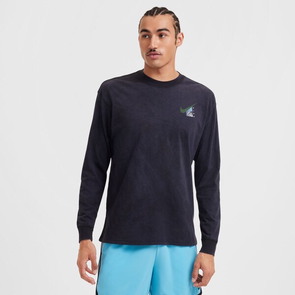 Nike Max90 Long-Sleeve Basketball Tee Black - Pánske - Tričko Nike - 66359266