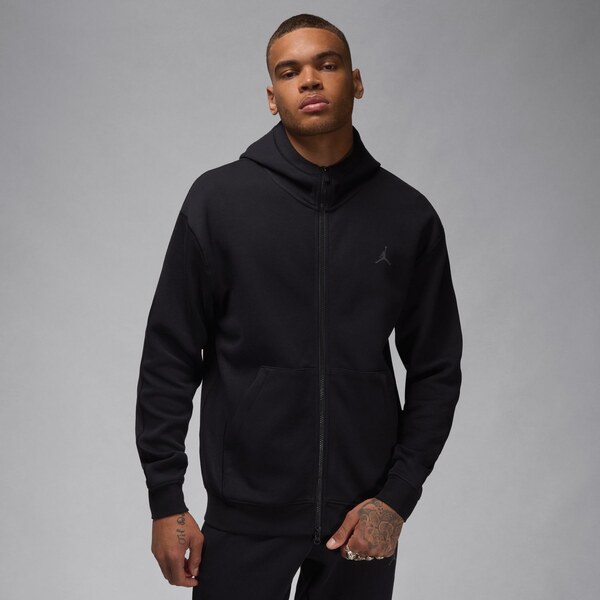 Jordan Dri-FIT Sport Hoop Fleece Full-Zip Hoodie Black - Pánske - 66359270