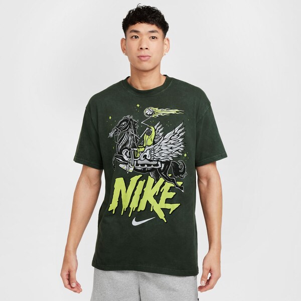 Nike Max90 Basketball Tee Sequola - Pánske - Tričko Nike - Zelené - 66359268