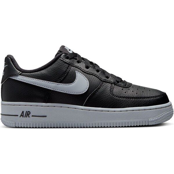 Nike Air Force 1 Black Wolf Grey (GS) - Detské - Tenisky Nike - Čierne 66359320
