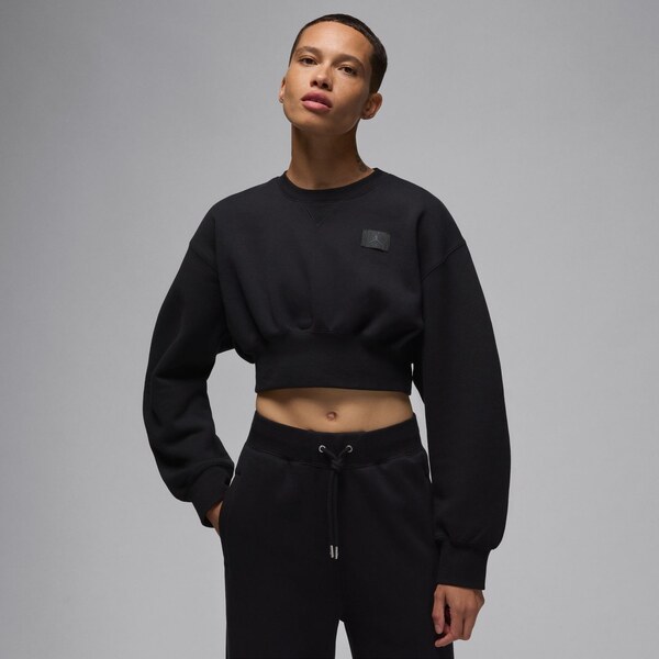 Jordan Flight Fleece Wmns Cropped Sweatshirt Black - Dámske - Mikina 66359335