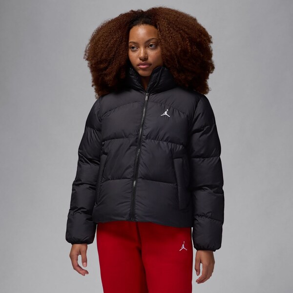 Jordan Wmns Puffer Jacket Black - Dámske - Bunda Jordan - Čierne - 66359452