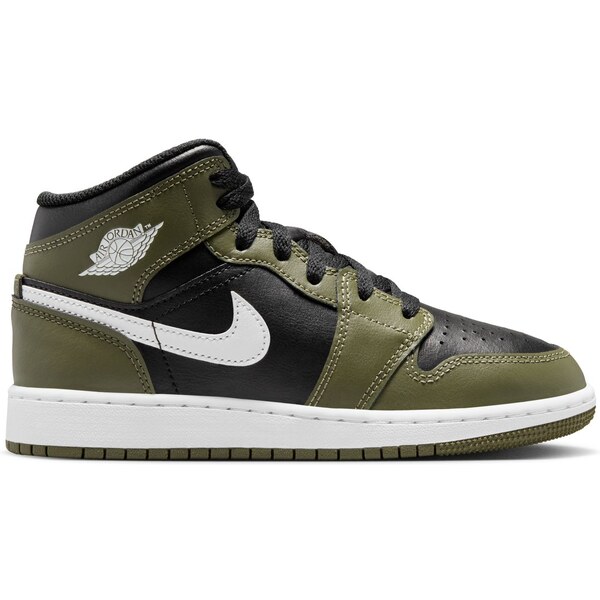 Air Jordan 1 Mid Medium Olive (GS) - Detské - Tenisky Jordan - Čierne 66359462