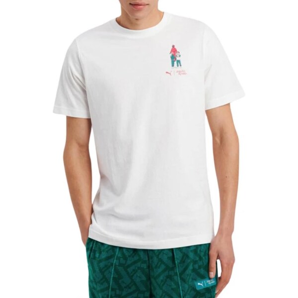 Puma X Squid Game Graphic Tee White - Pánske - Tričko Puma - Biele - 66359667