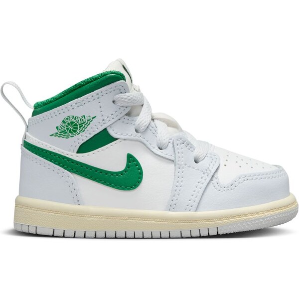 Air Jordan 1 Mid Pine Green (TD) - Detské - Tenisky Jordan - Biele - 66360272