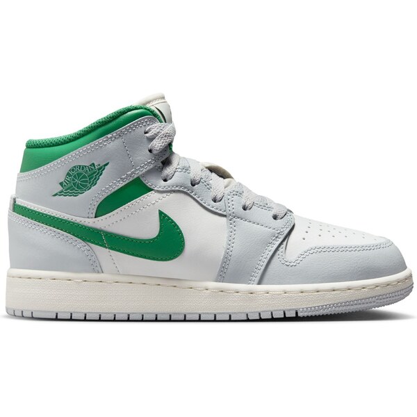 Air Jordan 1 Mid Pine Green (GS) - Detské - Tenisky Jordan - Biele - 66359792