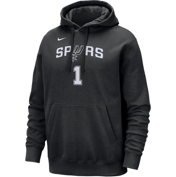 Nike NBA San Antonio Spurs Club Pullover Hoodie Black - Pánske - 66359901