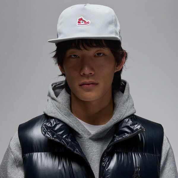 Jordan Pro Sneaker Patch Structured Hat Smoke Grey - Unisex - Šiltovka 66359931