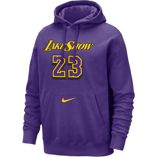 Nike NBA Los Angeles Lakers Club City Edition Hoodie - Pánske - Mikina 66359953