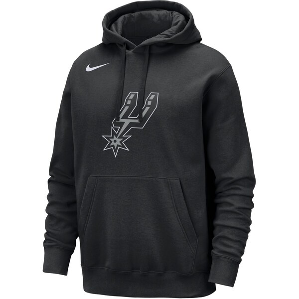 Nike San Antonio Spurs Club Pullover Hoodie Black - Pánske - Mikina 66360117