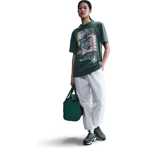 Nike Wmns Loose Short-Sleeve Basketball Tee Vintage Green - Dámske - 66360131